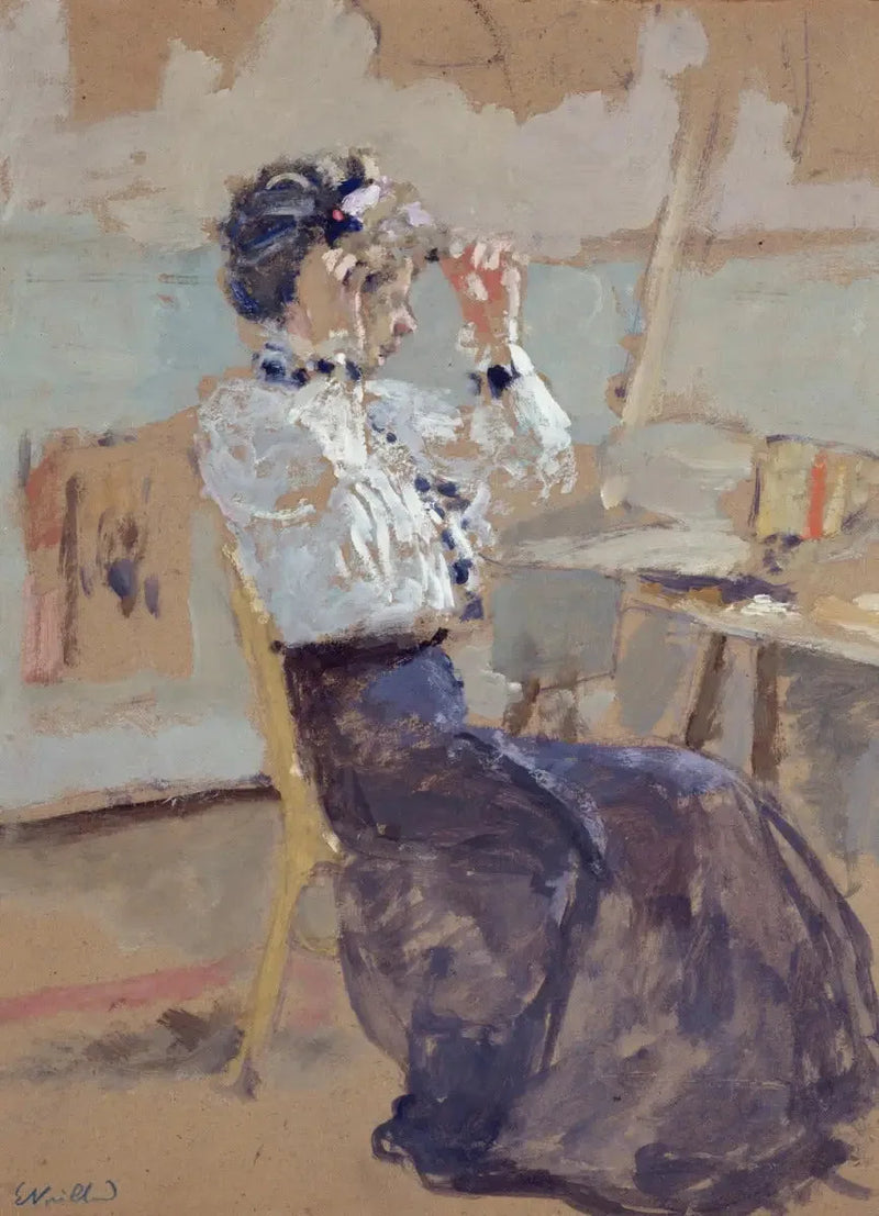 Jovem mulher usa um chapéu - Édouard Vuillard