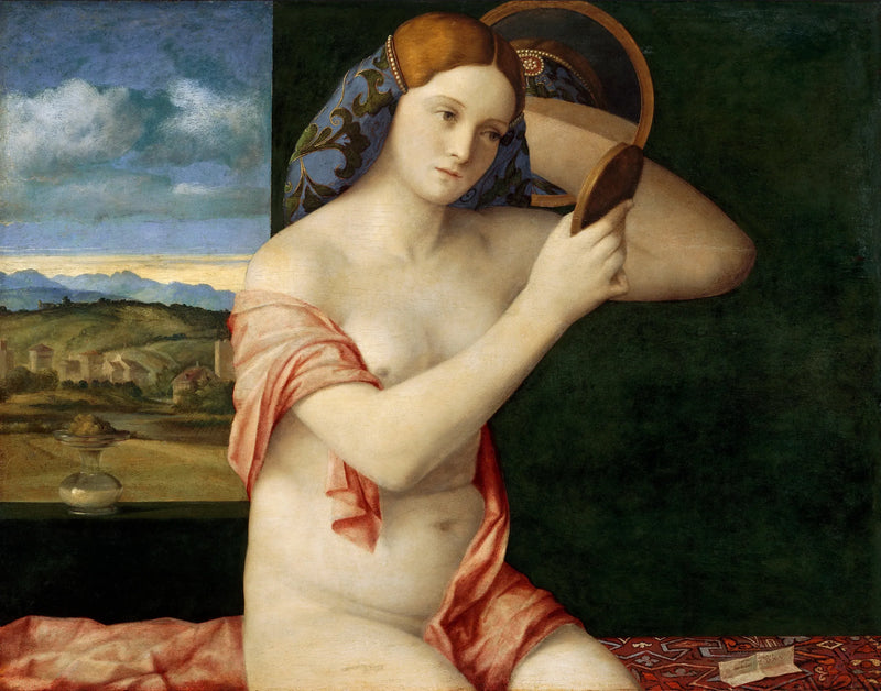 Jovem Mulher nua no espelho - Giovanni Bellini
