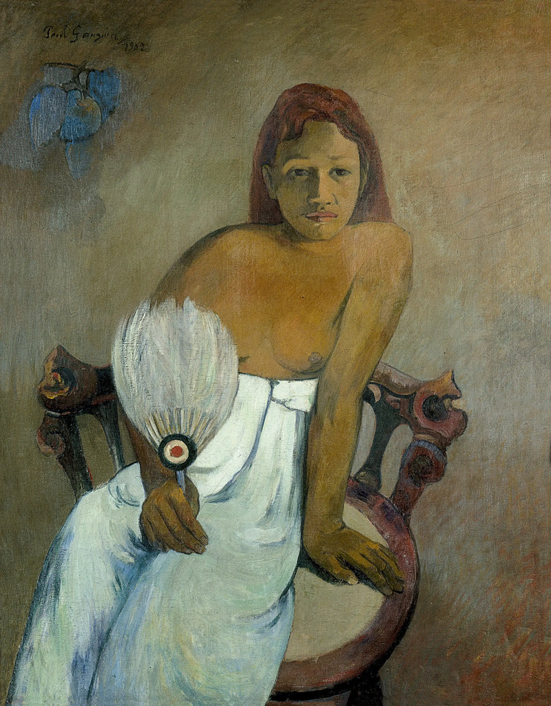Menina com leque - Paul Gauguin