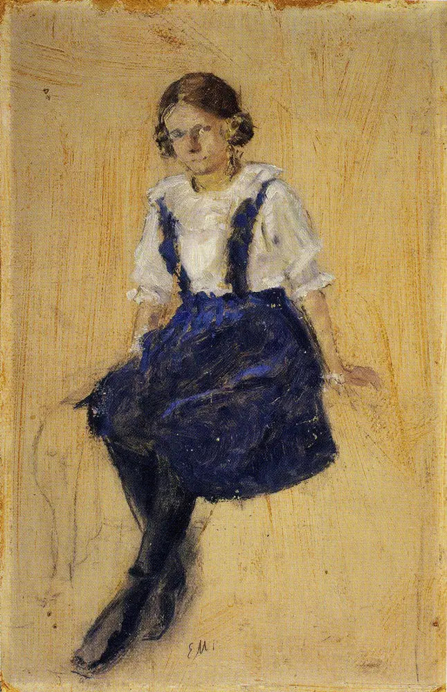 Menina Sentada - Edvard Munch