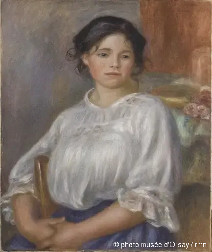 Menina Sentada - Pierre-Auguste Renoir