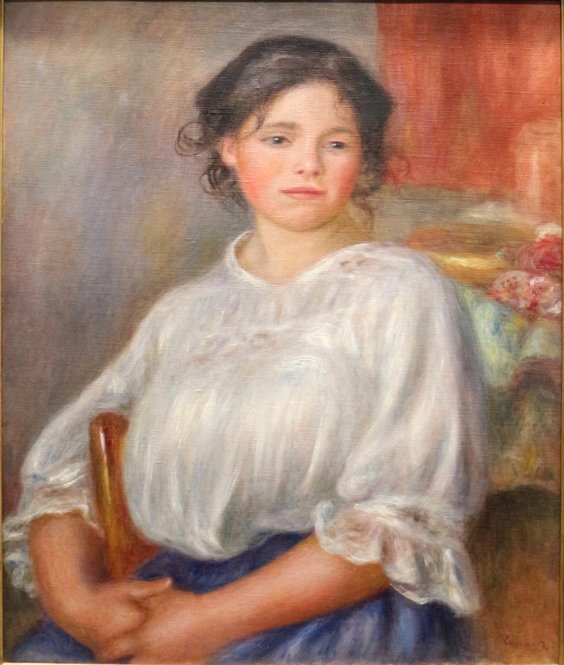 Menina Sentada - Pierre-Auguste Renoir