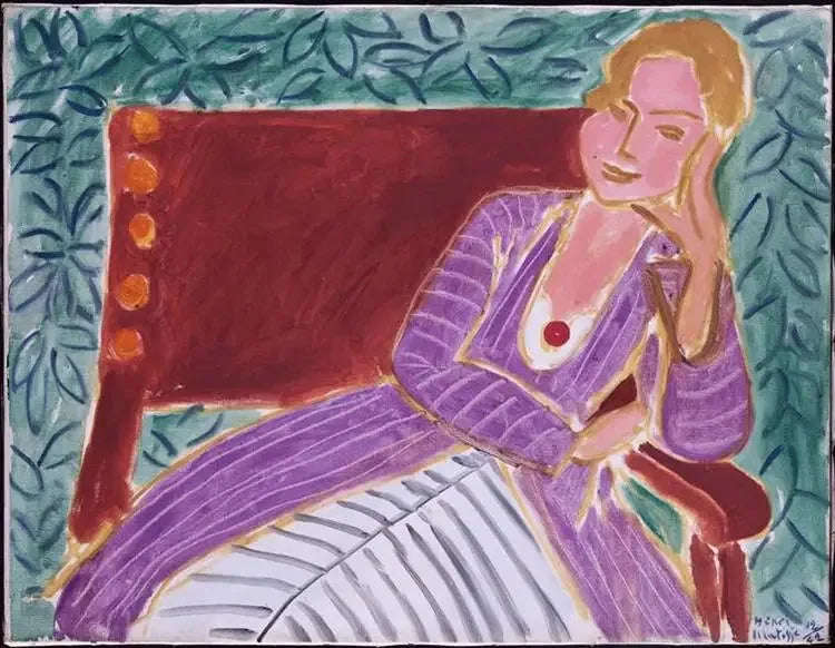 Menina sentada, vestido persa - Henri Matisse