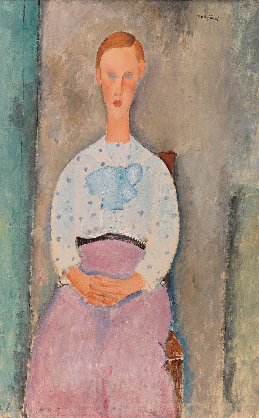 Jovem Moça com Corpete de Poás - Amedeo Modigliani