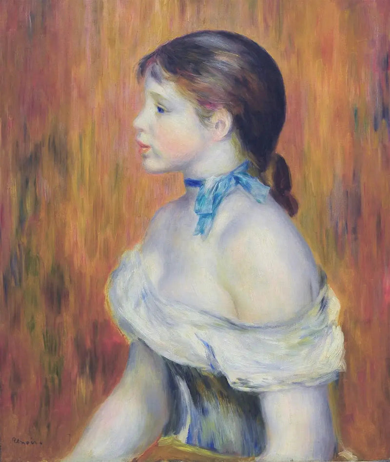 Menina com fita azul - Pierre-Auguste Renoir