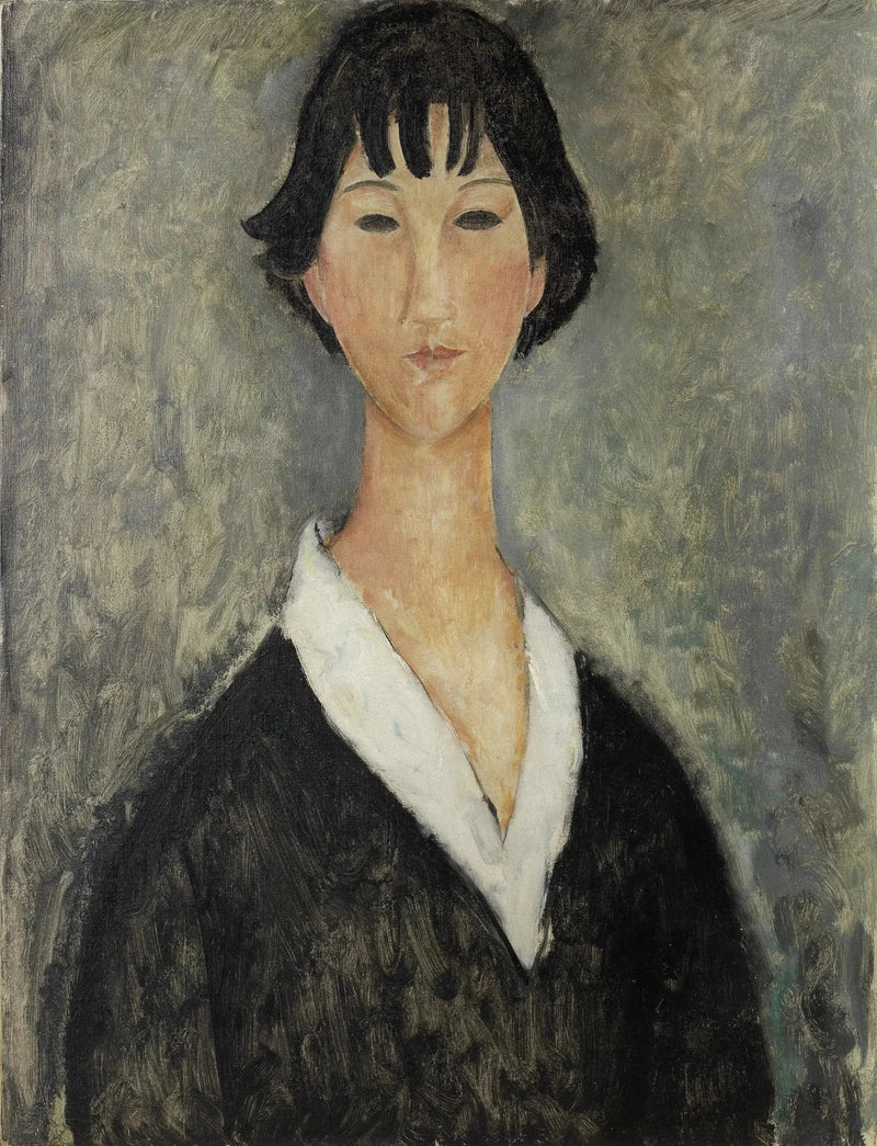 Menina de cabelos negros - Amedeo Modigliani