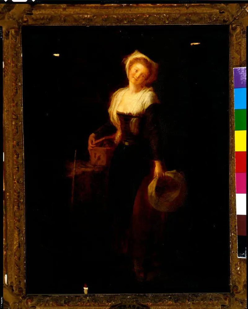 Jovem garota com uma marmota - Jean-Honoré Fragonard