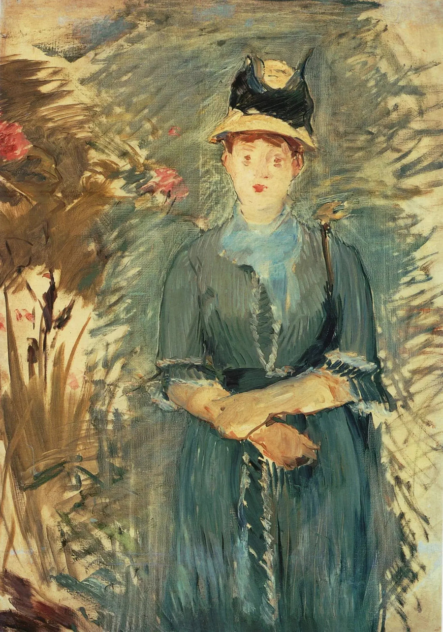 Menina entre flores - Édouard Manet