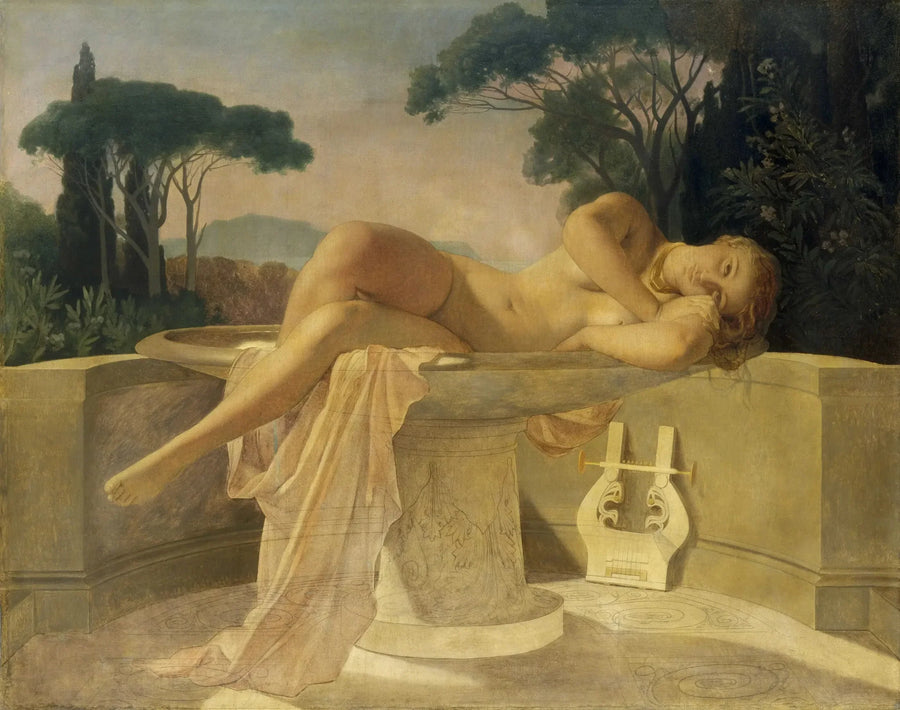 Jovem garota dentro de um vaso - Paul Delaroche