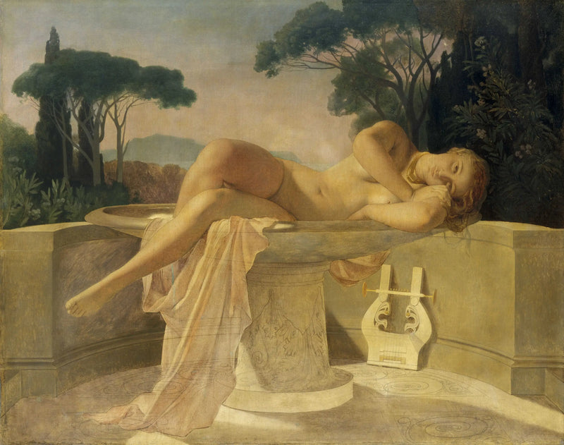 Jovem garota dentro de um vaso - Paul Delaroche