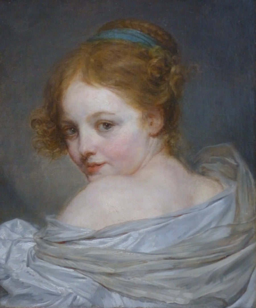 Garota de costas - Jean-Baptiste Greuze