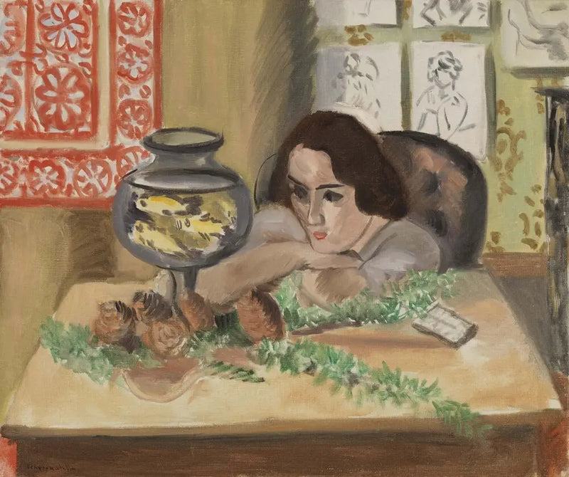 Menina diante de um aquário - Henri Matisse