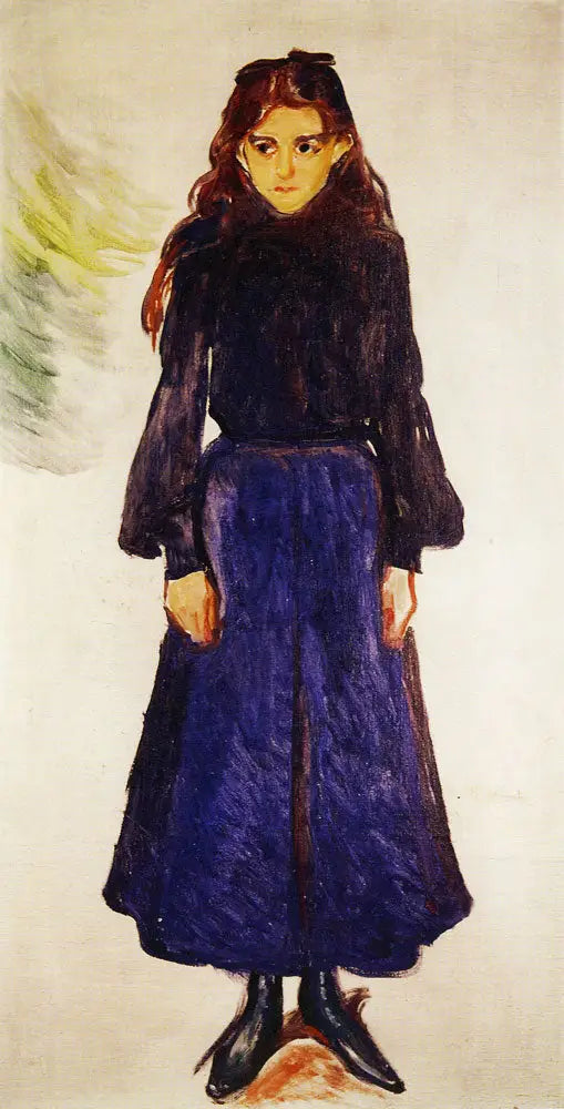 Menina em azul - Edvard Munch