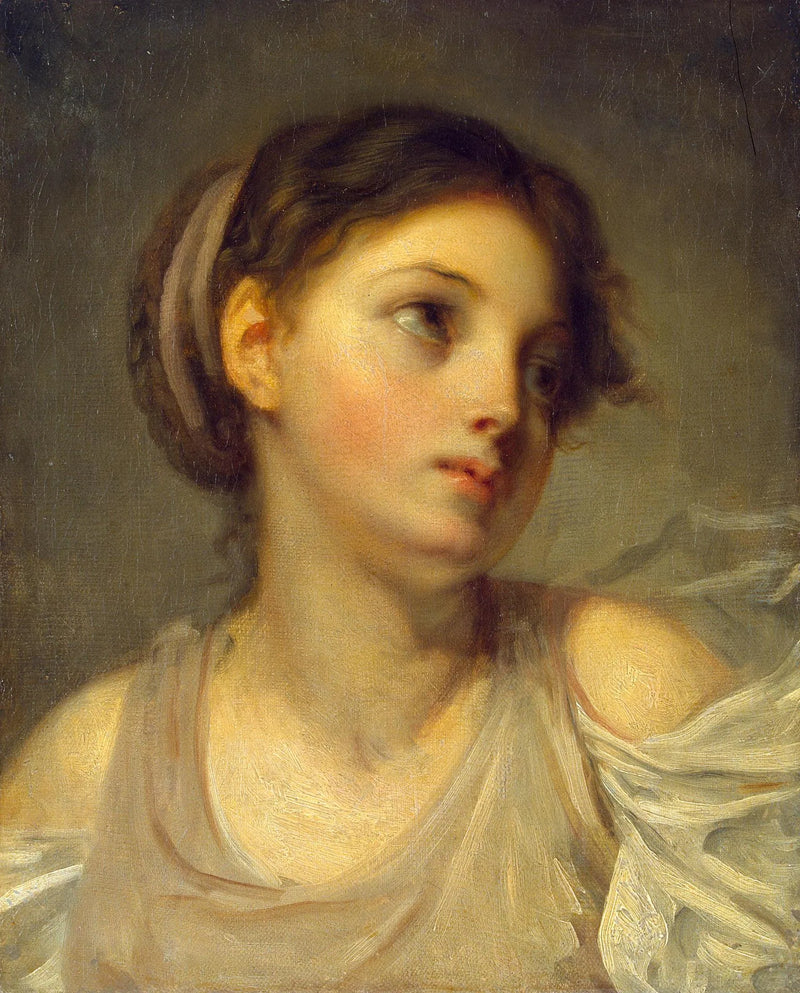 Jovem garota com túnica lilás - Jean-Baptiste Greuze