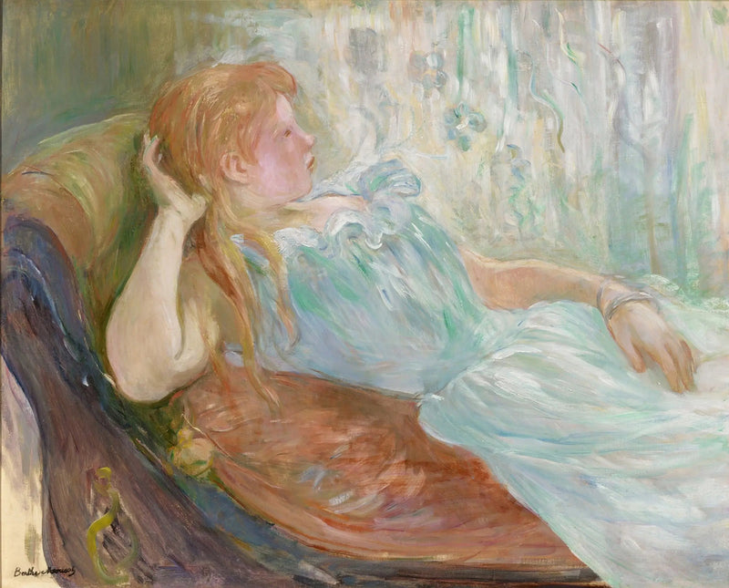 Menina deitada - Berthe Morisot