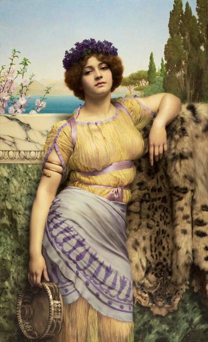 Jovem garota jônica dançando - John William Godward