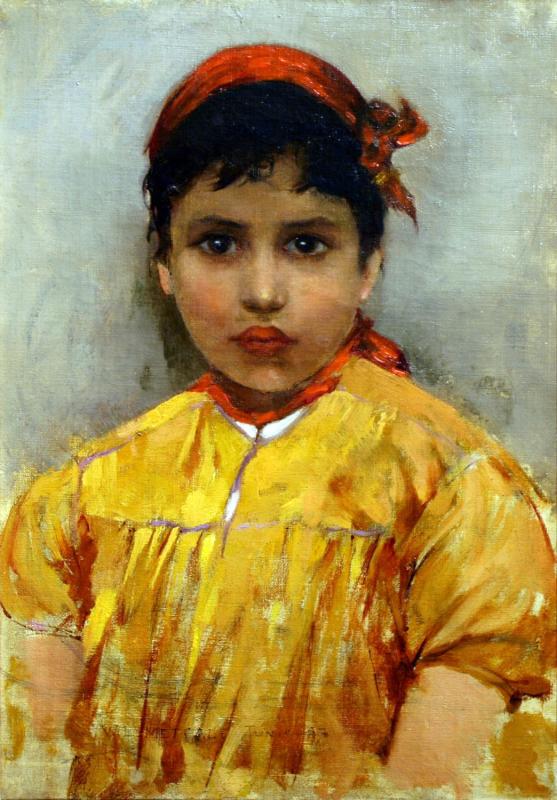 Jovem garota judia, Túnis - Willard Metcalf