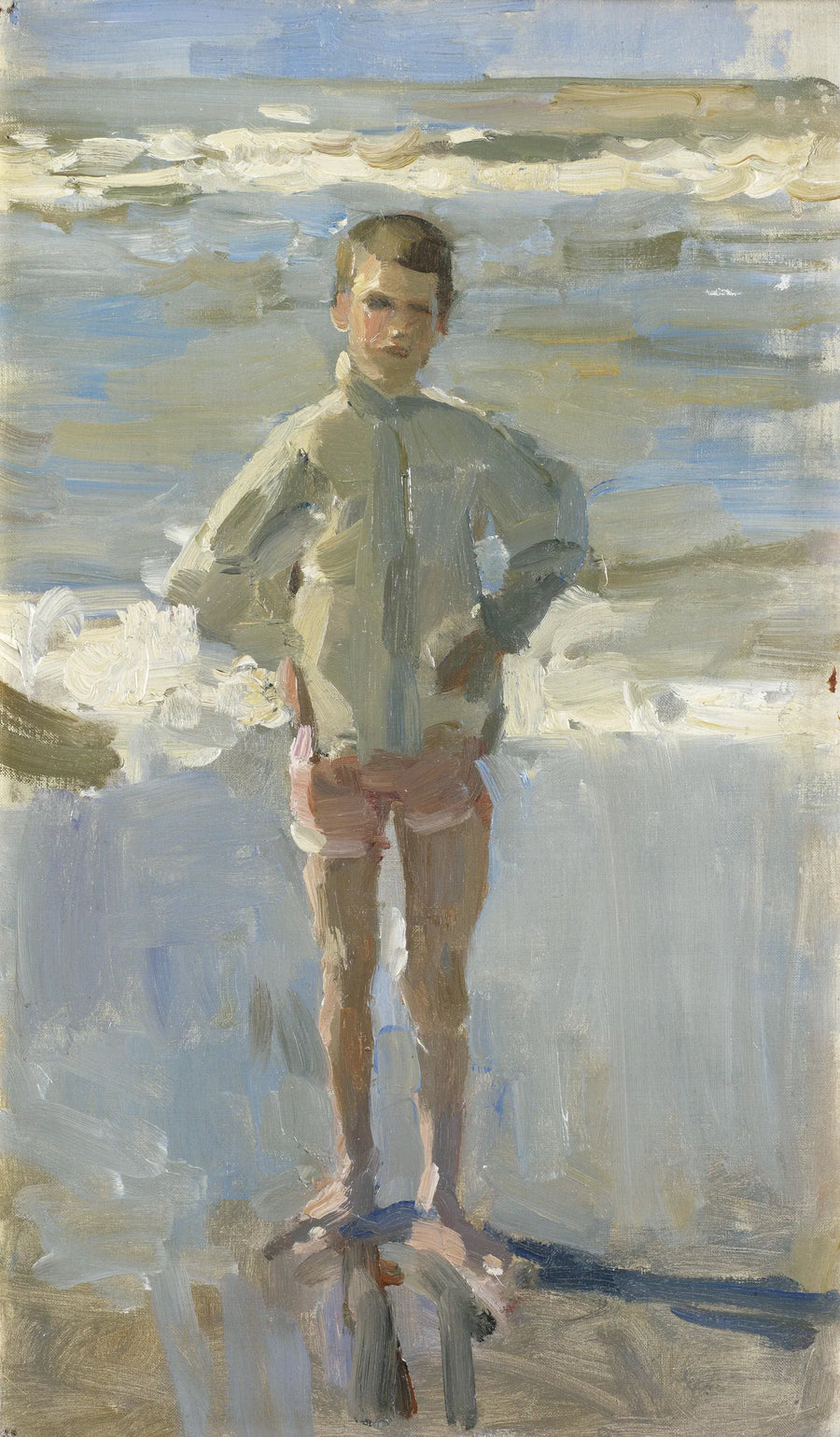 Jovem garoto na praia - Isaac Israëls