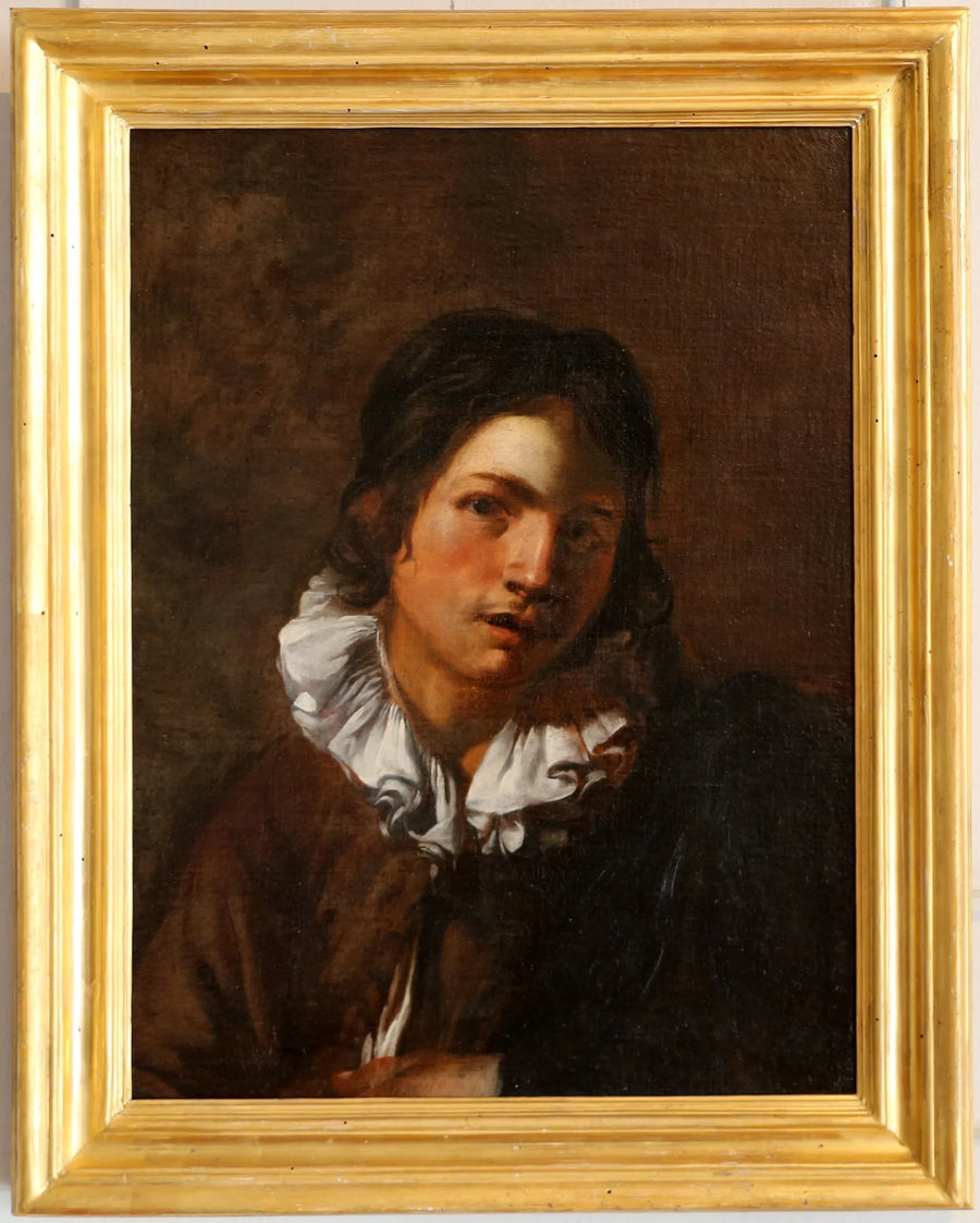 Jovem homem com colarinho - Simon Vouet