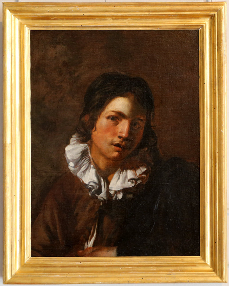 Jovem homem com colarinho - Simon Vouet