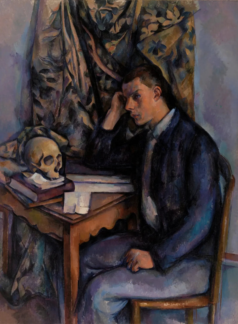 Jovem com caveira - Paul Cézanne
