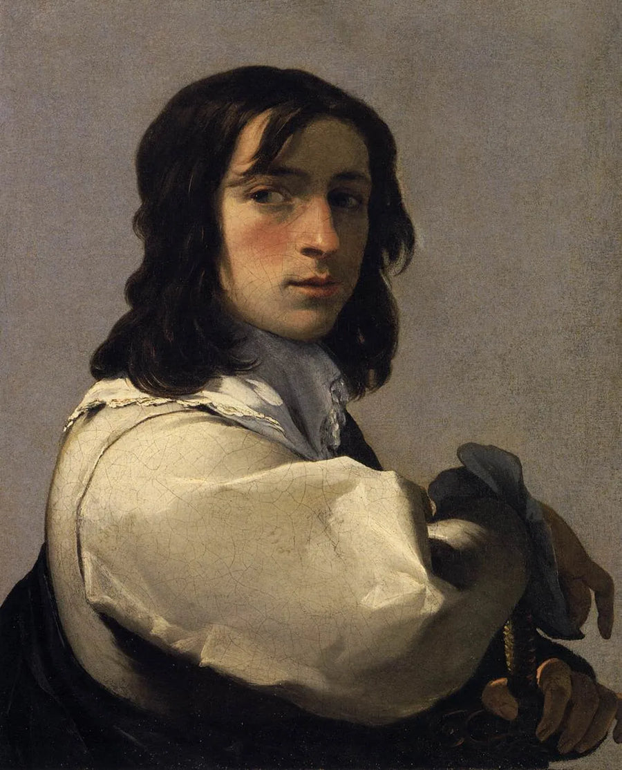 Jovem com uma espada - Eustache Le Sueur