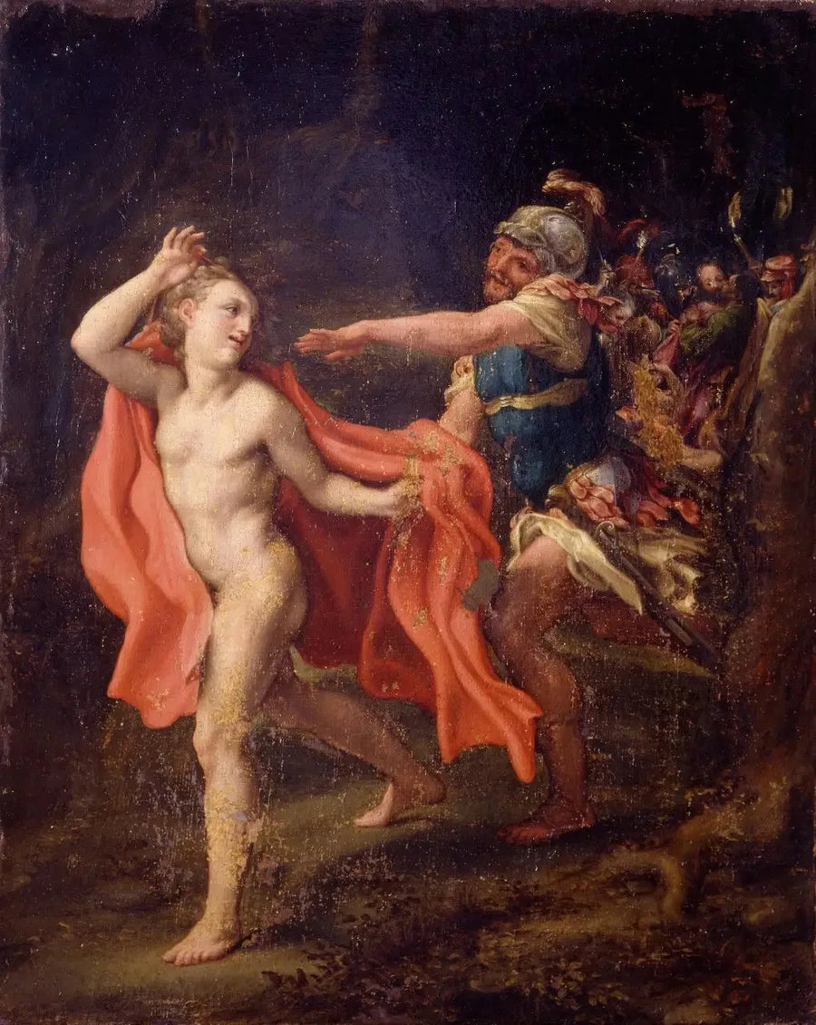 Jovem fugindo da captura de Cristo - Antonio da Correggio