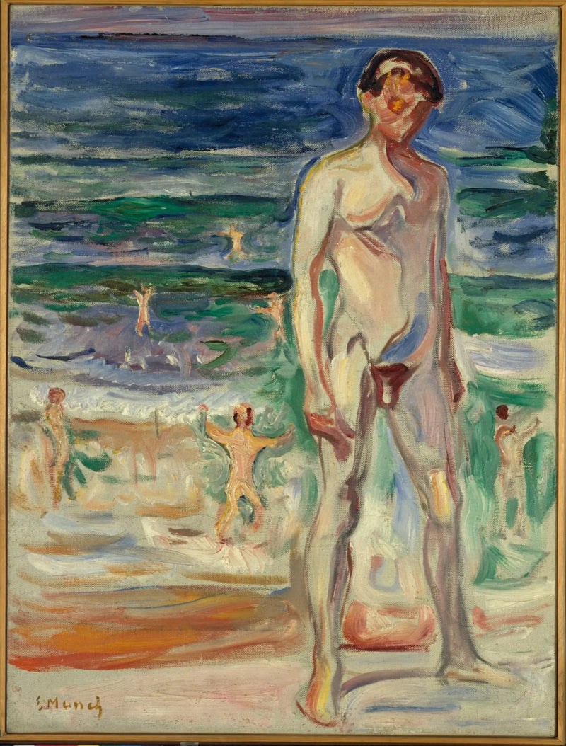Jovem homem na praia - Edvard Munch