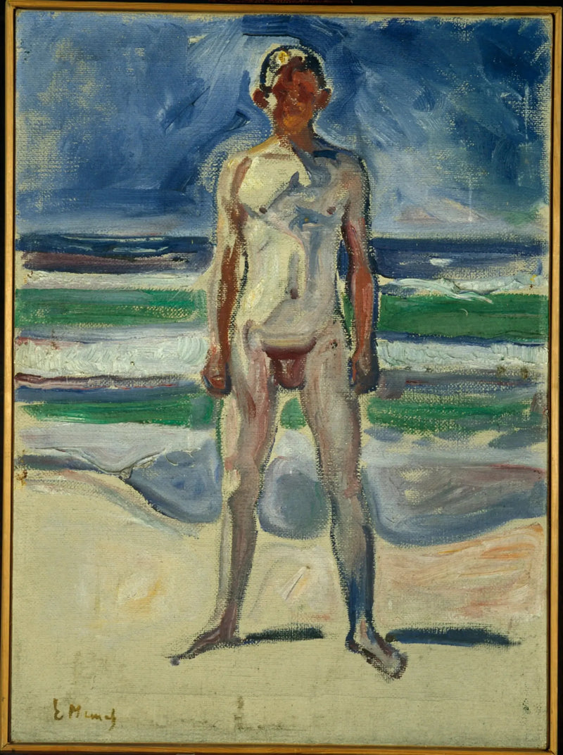 Jovem homem na praia - Edvard Munch