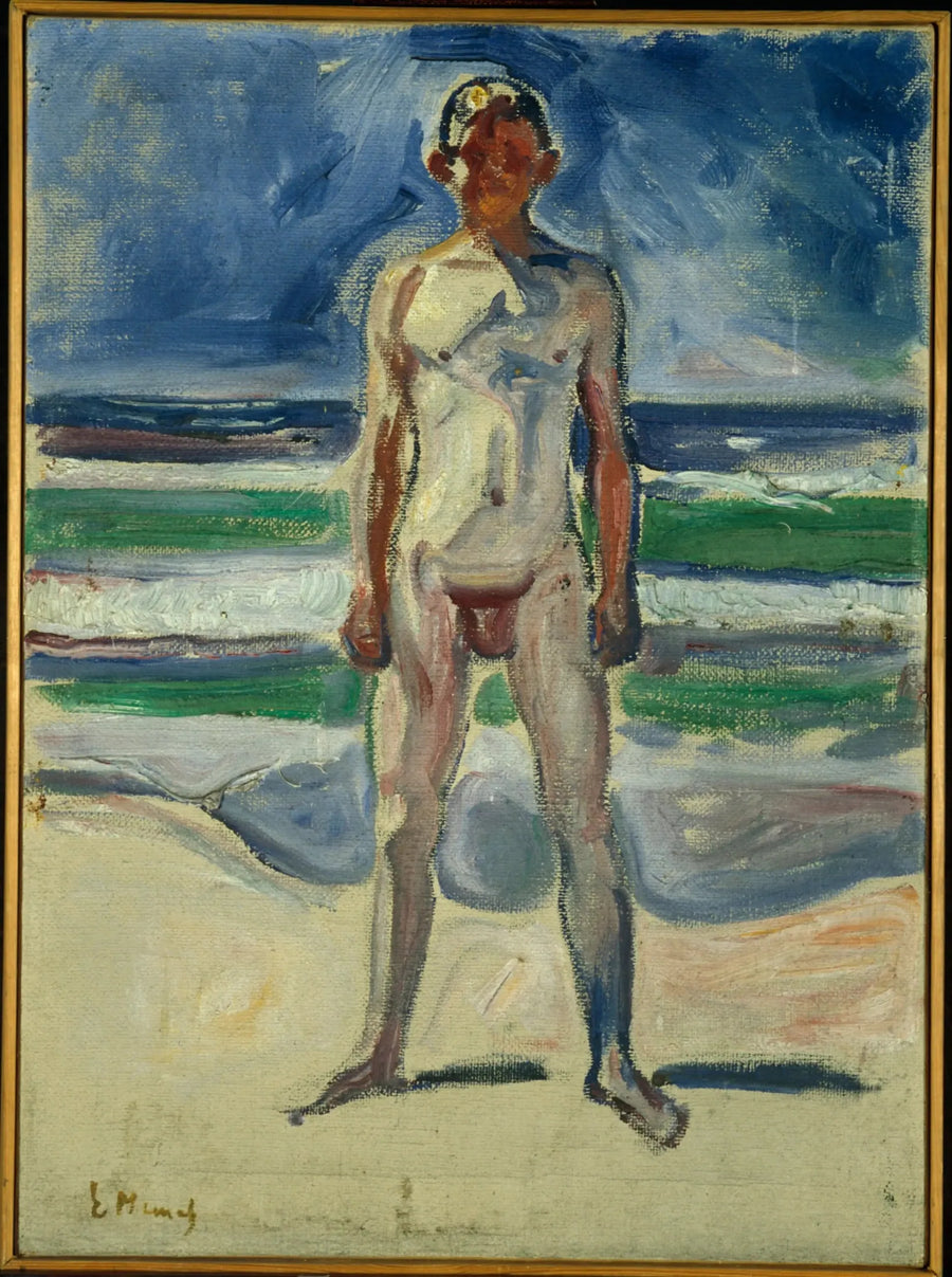 Jovem homem na praia - Edvard Munch