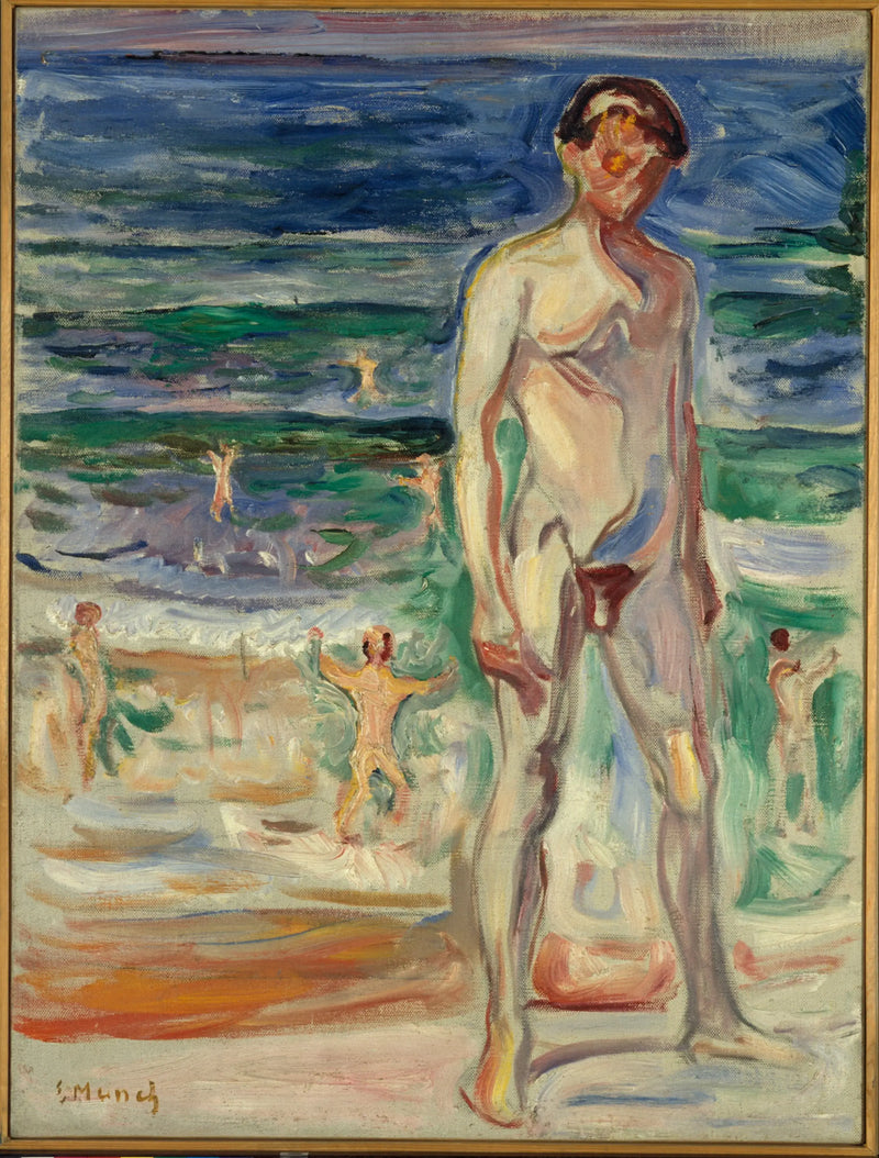 Jovem homem na praia - Edvard Munch