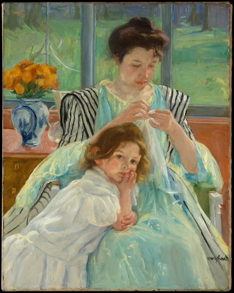 Jovem Mãe prima - Mary Cassatt
