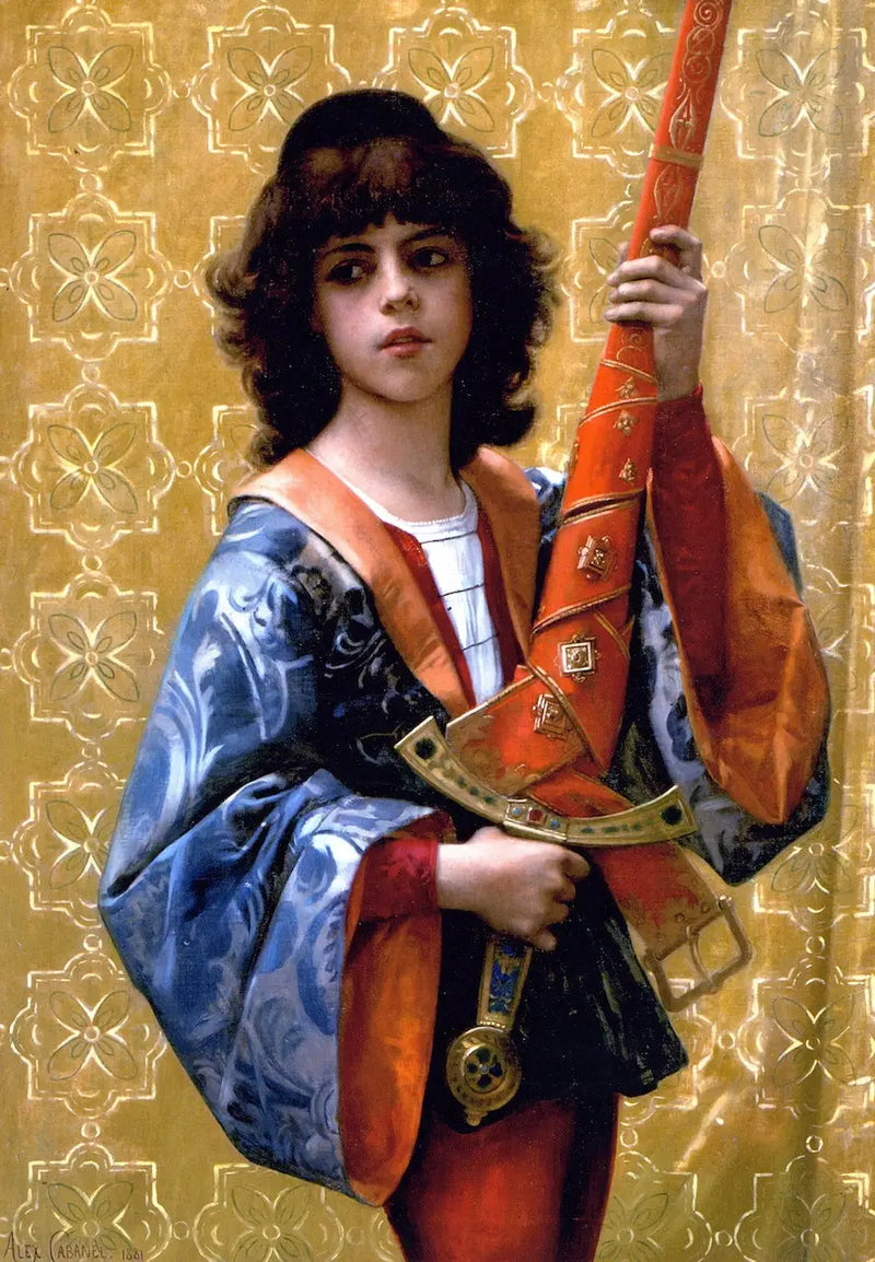 Jovem page em traje florentino - Alexandre Cabanel