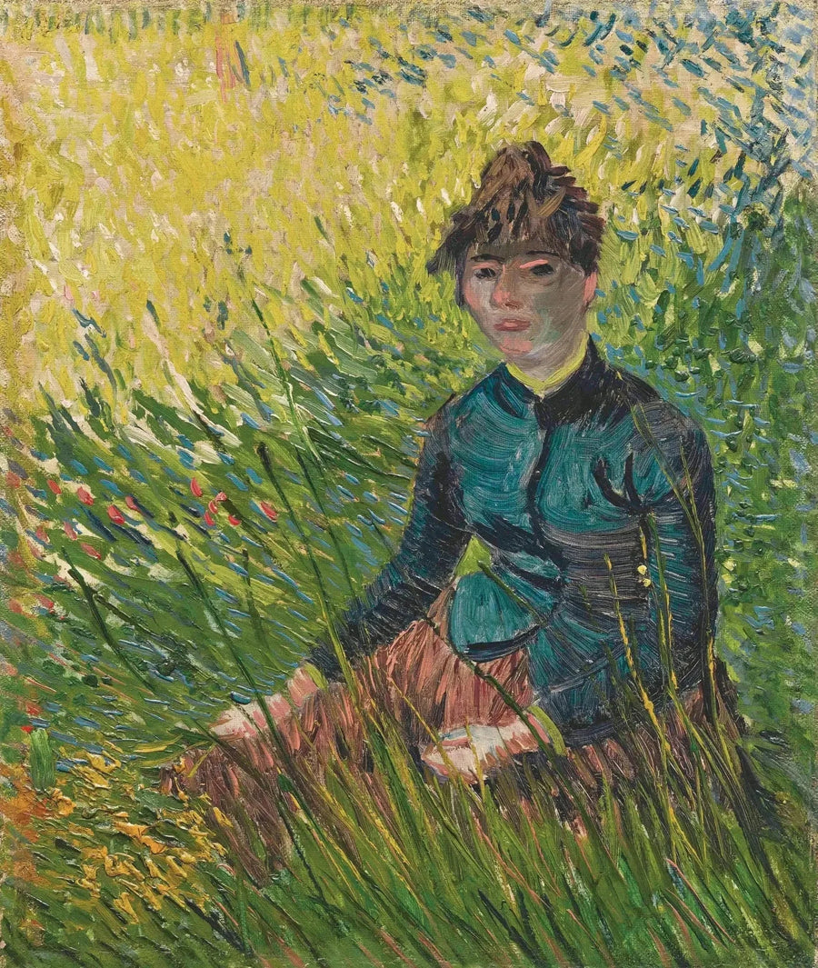 Mulher em um campo de trigo - Vincent van Gogh