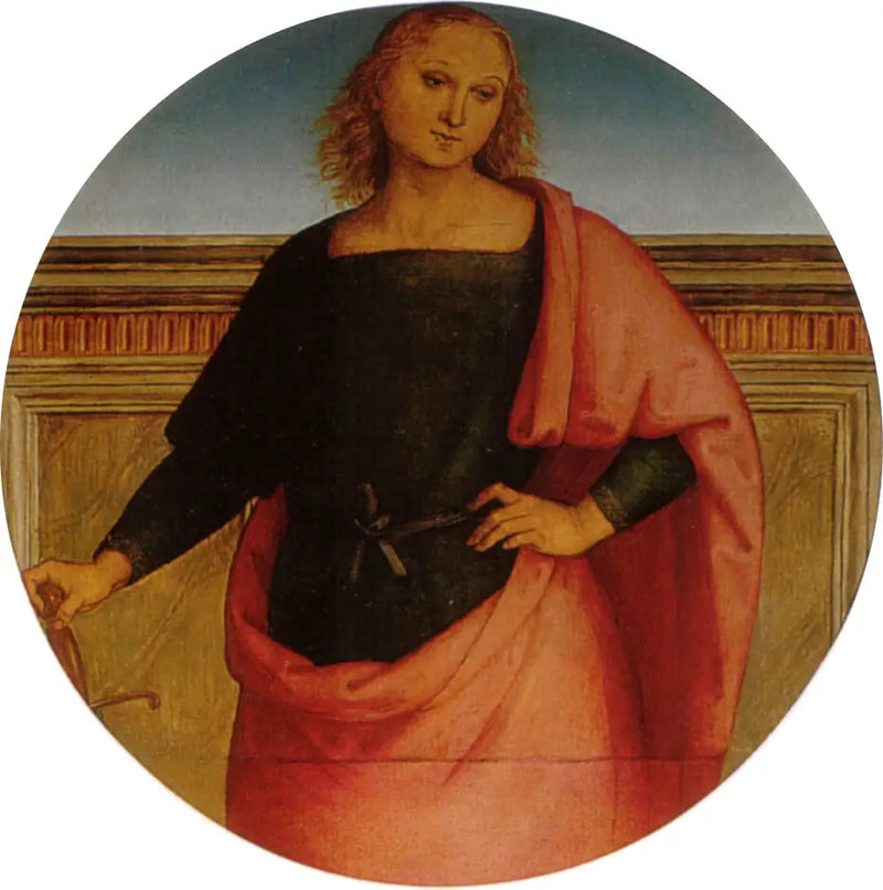 Santo jovem com uma espada - Pietro Perugino