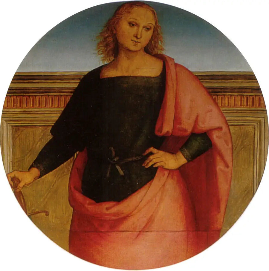 Santo jovem com uma espada - Pietro Perugino