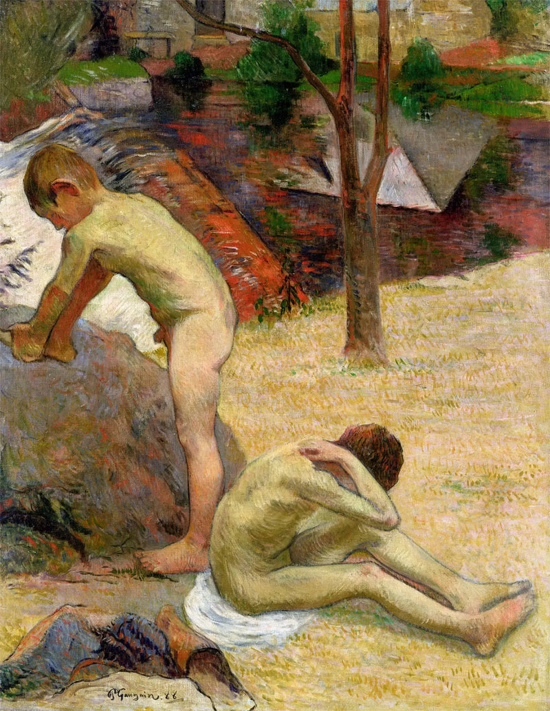 Jovens banhistas bretonas - Paul Gauguin