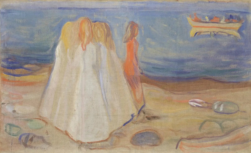 Jovens Mulheres na Praia (Frise Reinhardt) - Edvard Munch