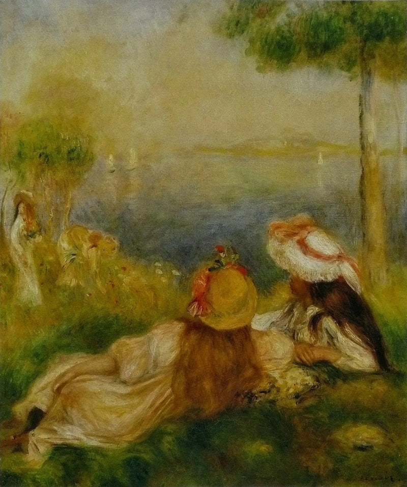Meninas à Beira do Mar - Pierre-Auguste Renoir