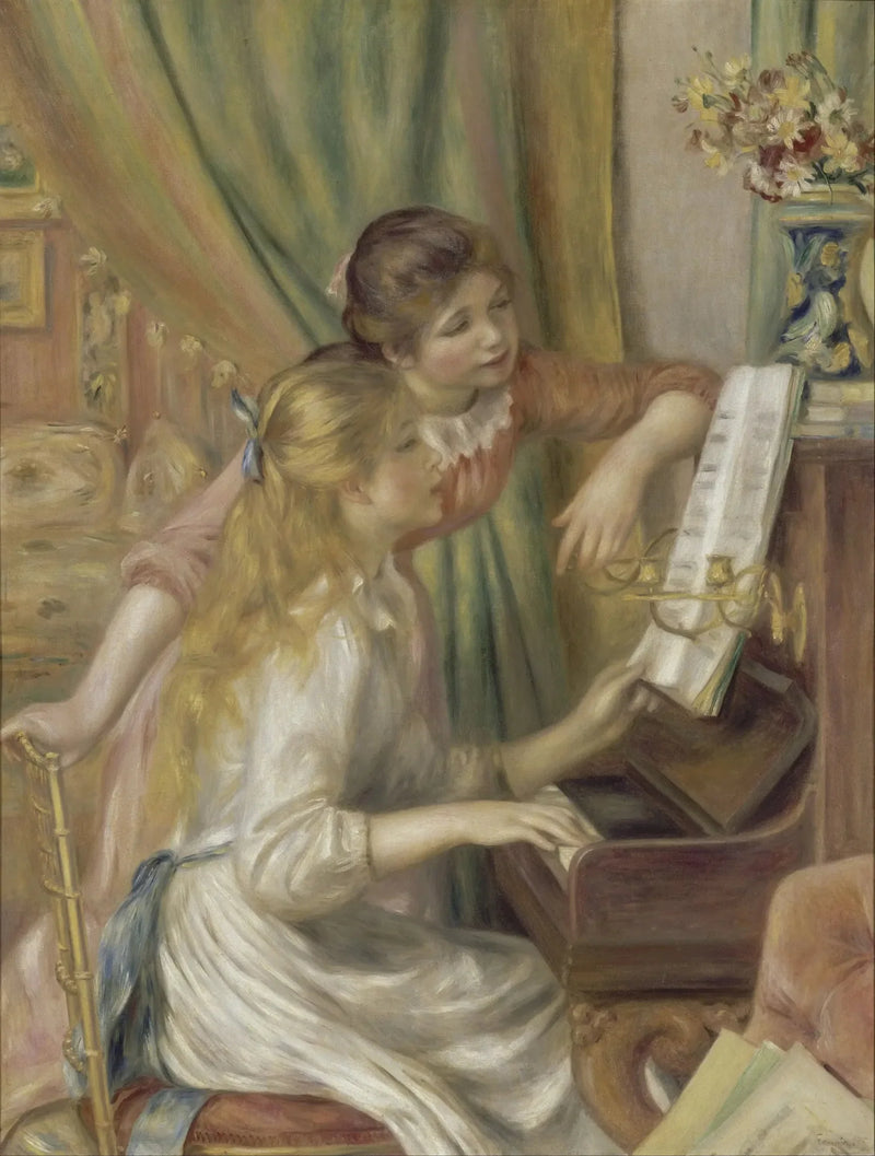 Meninas ao Piano - Pierre-Auguste Renoir