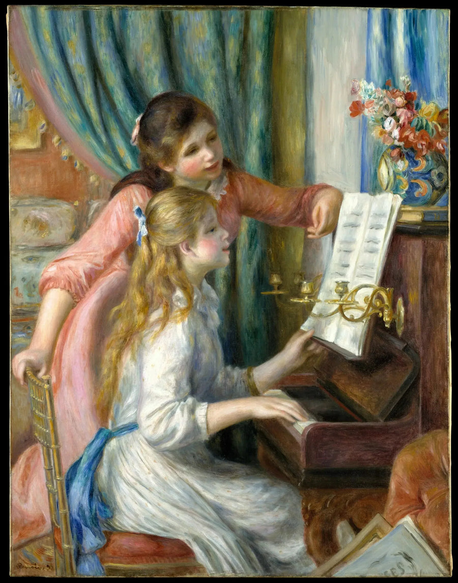 Meninas ao Piano - Pierre-Auguste Renoir