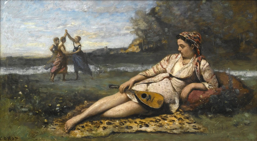 Jovens garotas de Esparta - Jean-Baptiste Camille Corot