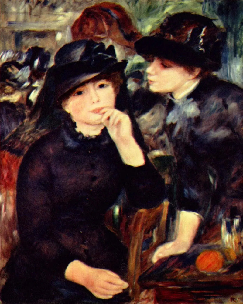 Meninas Jovens de Preto - Pierre-Auguste Renoir