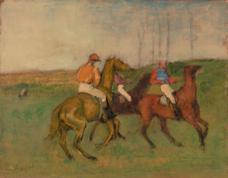 Jockeys e cavalos de corrida - Edgar Degas
