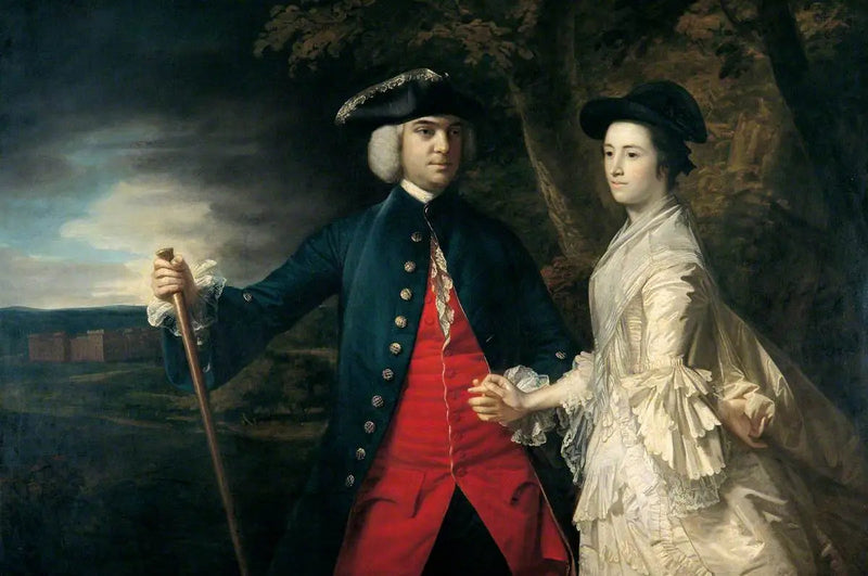 João, 2º conde de Egmont e sua segunda esposa Catarina - Joshua Reynolds