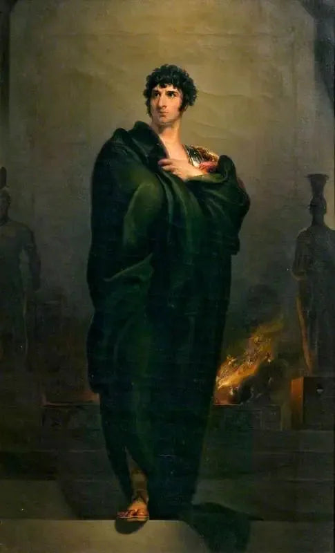 John Philip Kemble (1757–1823), no papel de Coriolanus na peça "Coriolanus" de William Shakespeare - Thomas Lawrence
