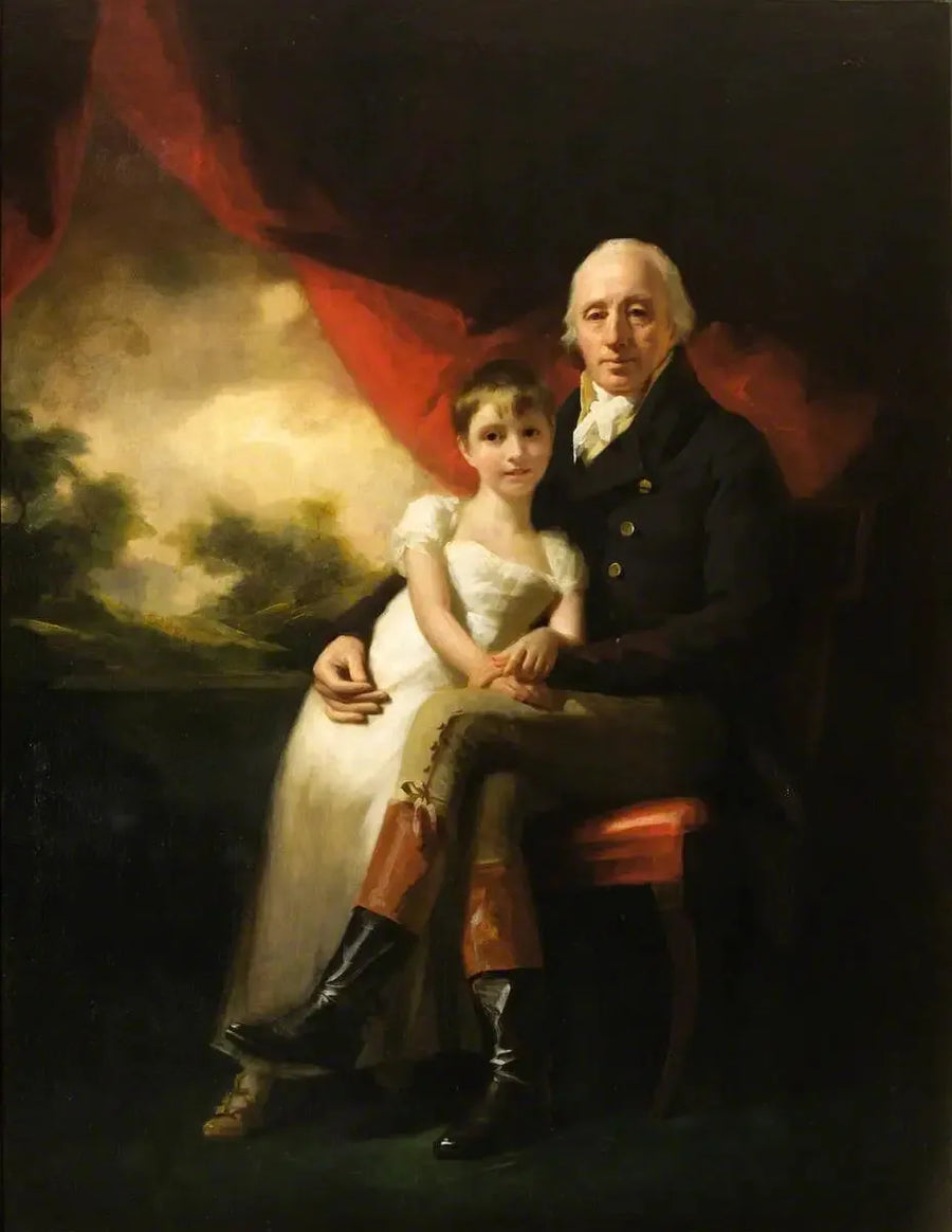 John Stirling de Kippendavie (1742–1816) e sua filha mais nova, Jean Wilhelmina (1804–1859) - Henry Raeburn
