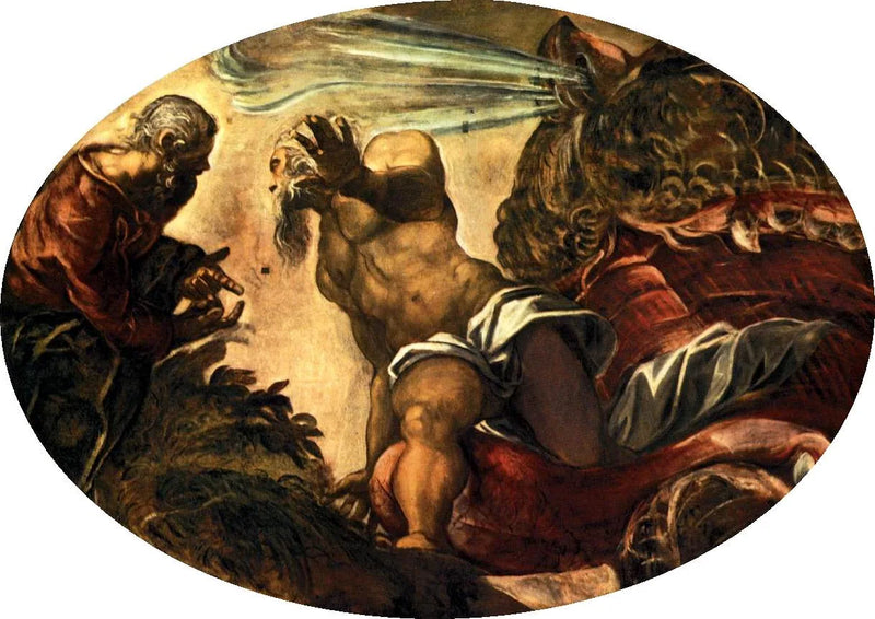 Jonas sai do ventre da baleia - Jacopo Tintoretto