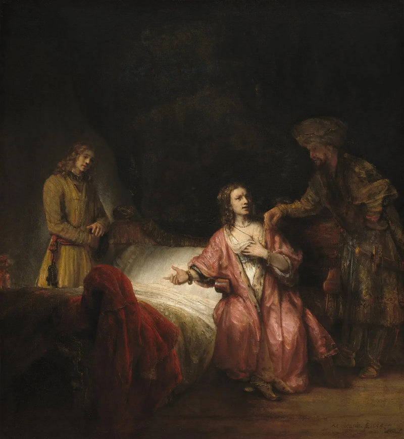 José acusado pela mulher de Potifar - Rembrandt