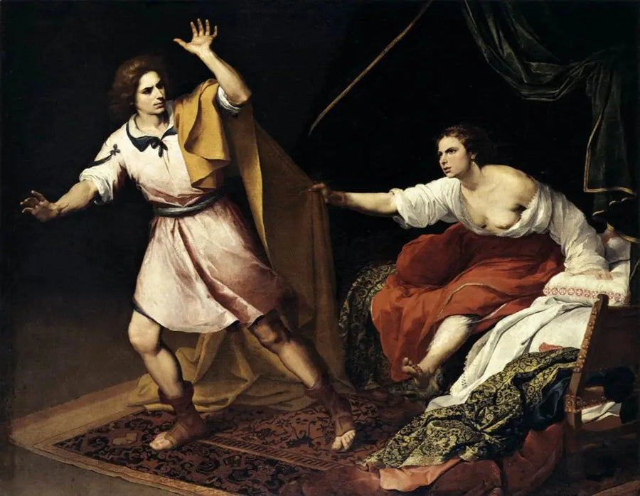 José e a esposa de Potifar - Bartolomé Esteban Murillo